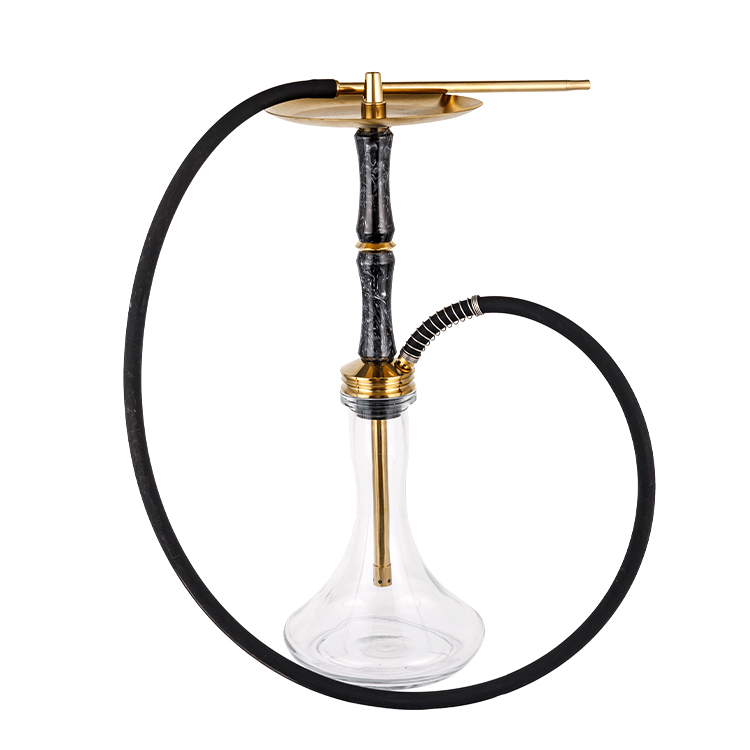 Hookah Keluli Tahan Karat Resin Satu Lubang 58cm