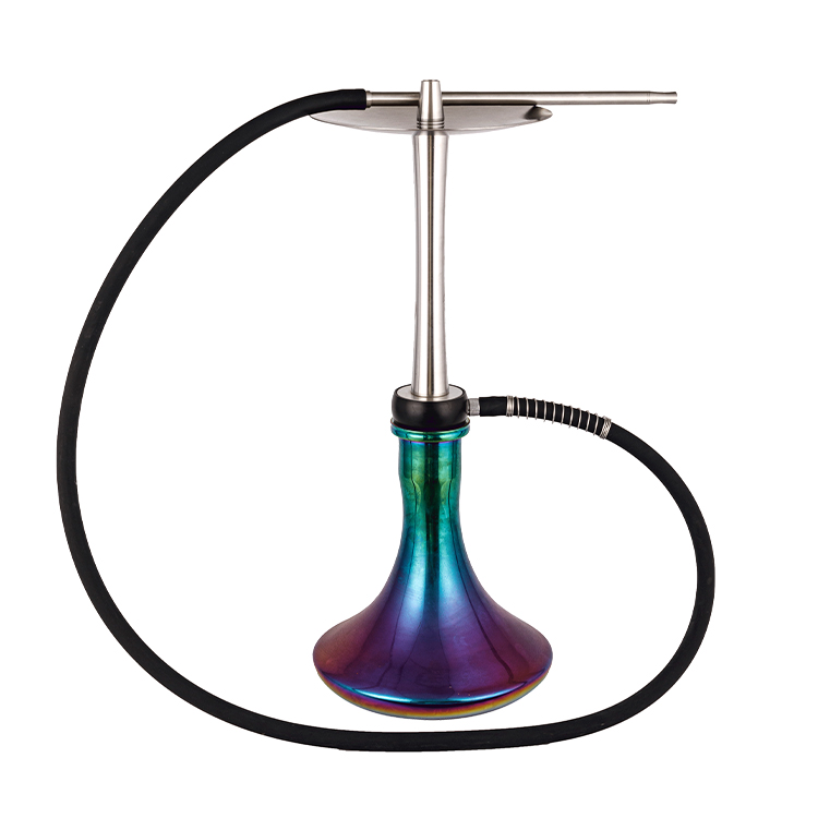 Perkakas Legap Berwarna Pom+Keluli Tahan Karat Hookah Satu Lubang 56cm